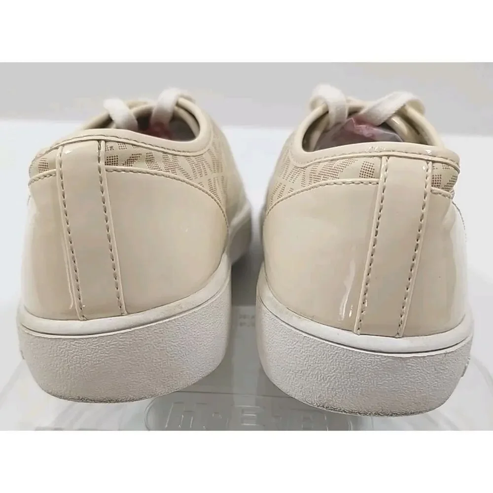 Michael Kors ~ Girls US Size 5Y ~Ivy Dee Vanilla Color Sneakers Shoes Logo.